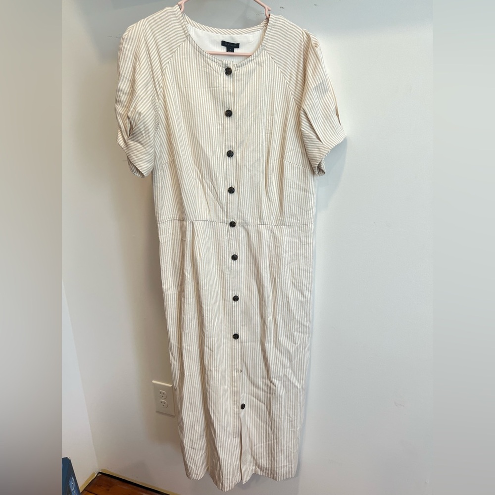 Ann Taylor Button Down Midi Dress - Picture 9 of 9